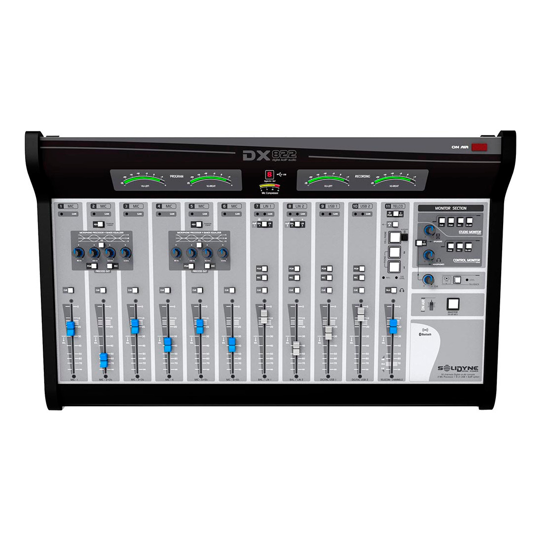 Solidyne Solydine DX822-CAM Digital Console 12 Channels with Botcam - Image 2