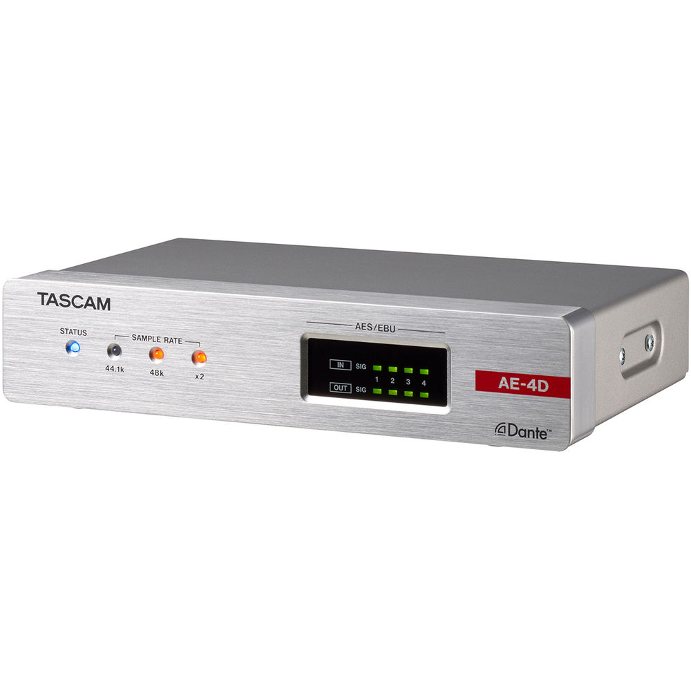 TASCAM AE-4D AES/EBU Dante Converter w/Built-in DSP