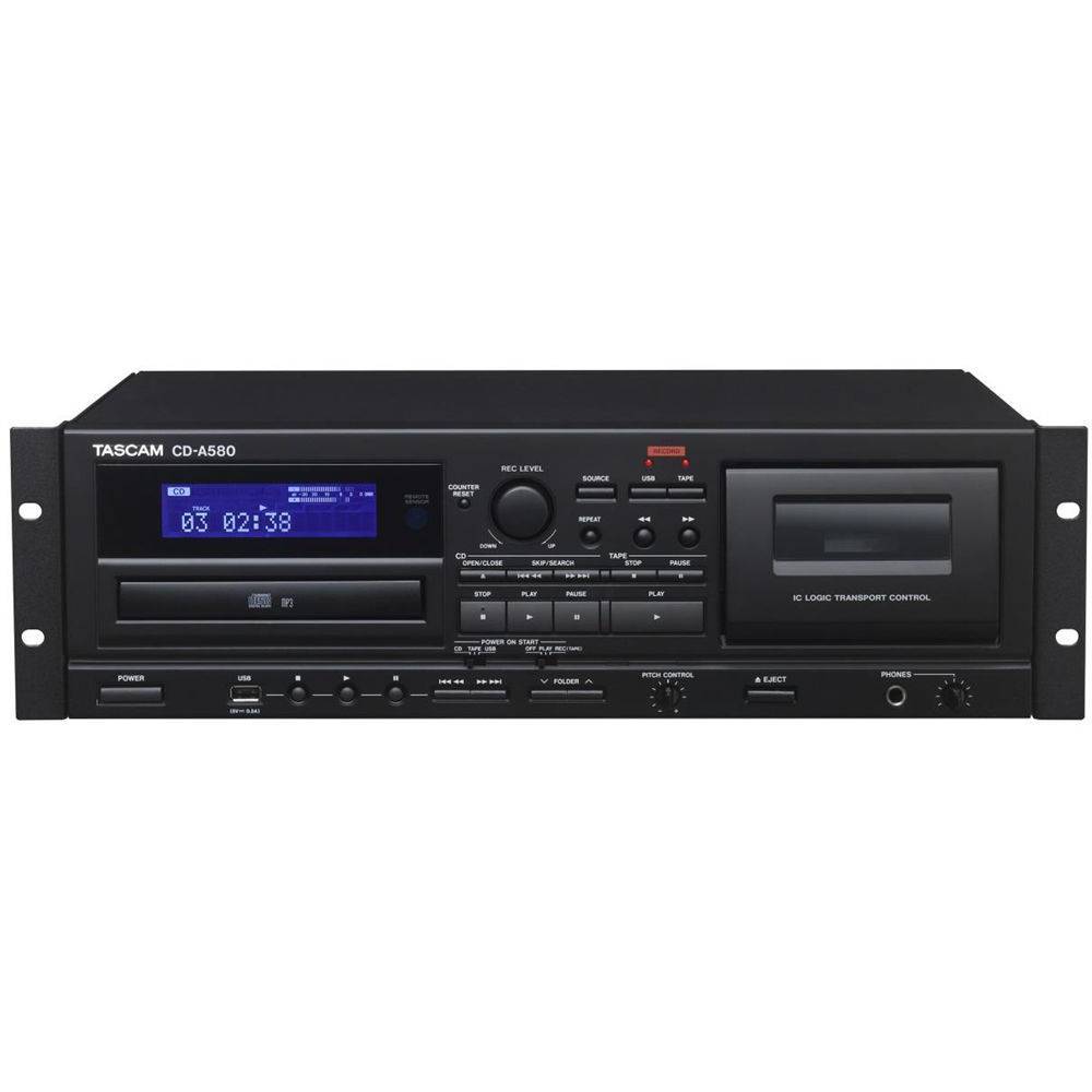 TASCAM CD-A580 Combo CD Player / Cassette Recorder / USB Recorder