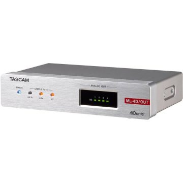 TASCAM ML-4D/OUT-E Line Output Dante Converter w/ DSP Euroblock
