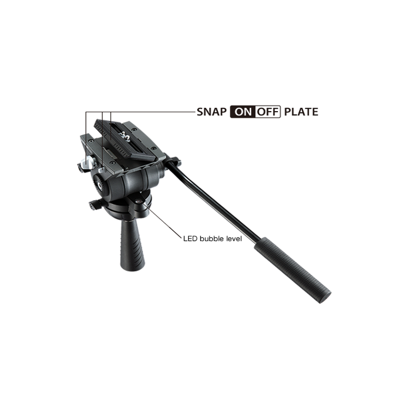 Libec TH-Z2-S4-KIT Slider and Video Tripod System: TH-Z2 / Alx S4 - Image 6