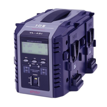 IDX VL-4Si 4 CH Simultaneous Quick Charger w/ LCD Display
