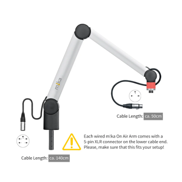 Yellowtec YT3105-XLR on Air Microphone Arm XS Aluminum