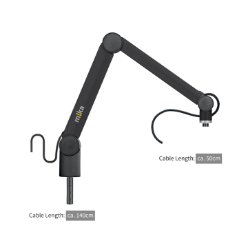 Yellowtec YT3501 Microphone Arm XS Aluminium Black Max Length 21"