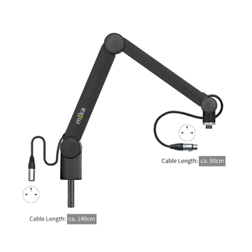 Yellowtec YT3501-XLR Microphone Arm XS Black