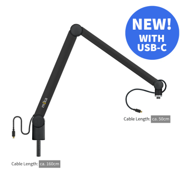 Yellowtec YT3602 Microphone Arm M with USB-C Cable Black