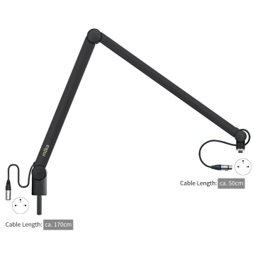 Yellowtec YT3701-XLR Microphone Arm XL Black