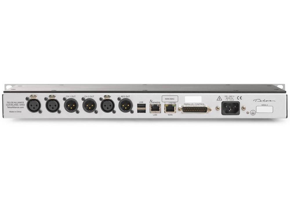 Telos Z/IP One IP Codec ( with Analog, AES/EBU and Livewire I/O ) - Image 2